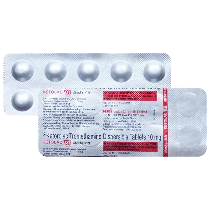 Ketolac 10mg Tablet DT